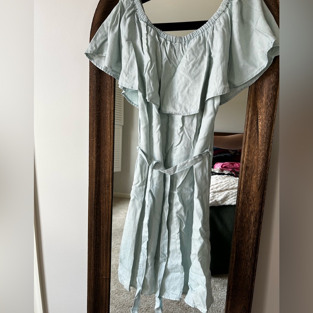 Old Navy Soft Blue Off-Shoulder Top